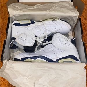 Jordan 6 retro white/ navy blue
